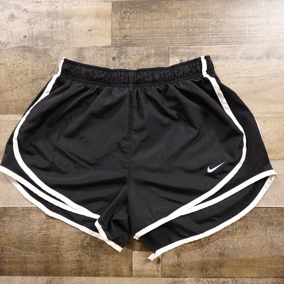 Nike Dri-FIT Tempo Running Shorts Black/White Women’s Size M 3” Inseam – Flawed - Picture 1 of 12